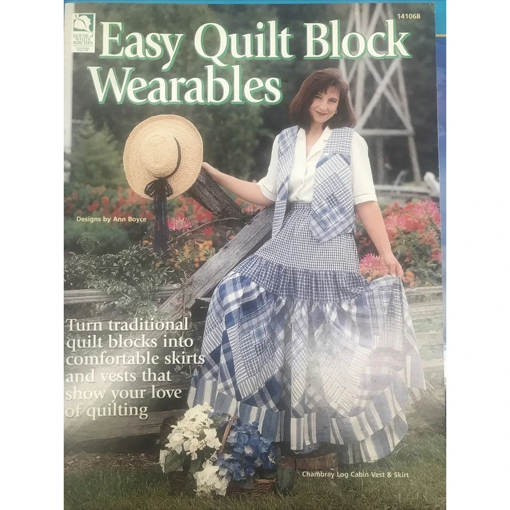 Easy Quilt Block Wearables Quilting Skirts Vests Log Cabin Autumn Leaf Christmas
